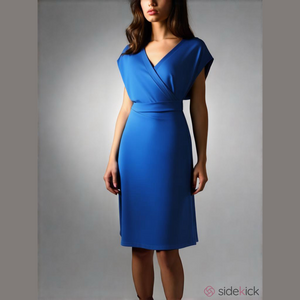 Nine West Blue Faux Wrap Dress